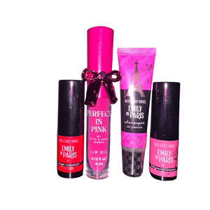 Bath & Body Works Lip Collection – Emily in Paris & Perfect in Pink Bundle